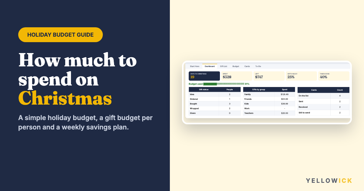 How Much to Spend on Christmas: A Simple Holiday Budget (With Examples)