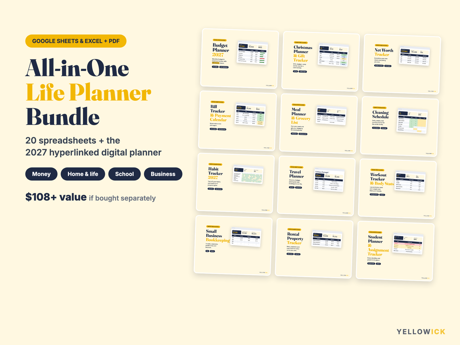 All-in-One Life Planner Bundle