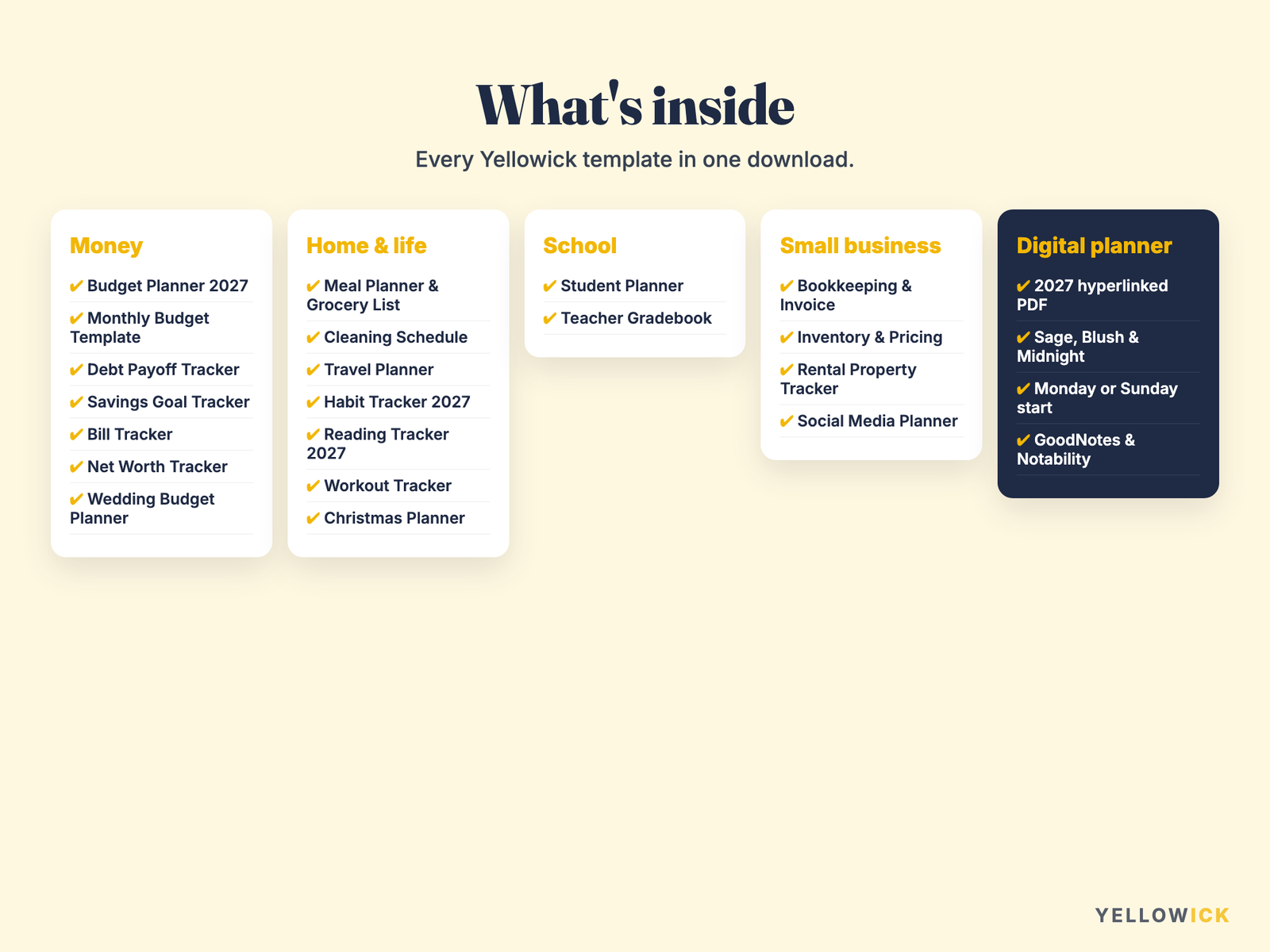All-in-One Life Planner Bundle
